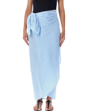 Frankie Shop Thira Striped Wrap Skirt - Blue