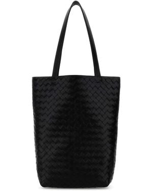 Bottega Veneta Leather Classic Shopping Bag - Black