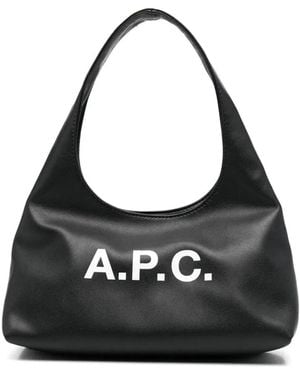 A.P.C. Small Ninon Shoulder Bag - Black