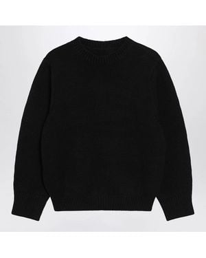 TOTEME Oversized Crewneck Sweater - Black