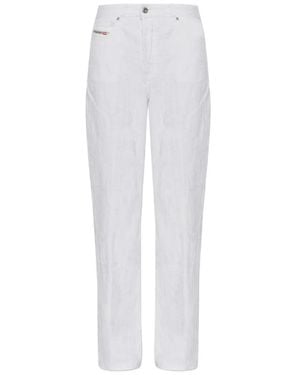 DIESEL Cotton Pants - White