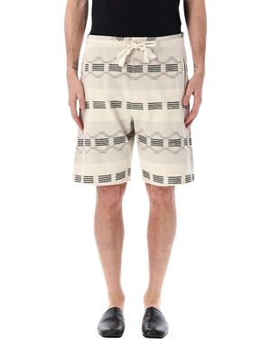 Isabel Marant Marant Deliann Jacquard Bermuda Shorts - Natural