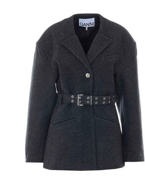 Ganni Phantom Peacoat - Blue