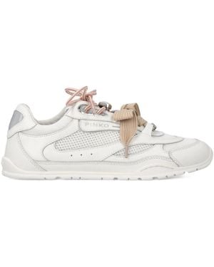 Pinko Leather Flat Shoes - White