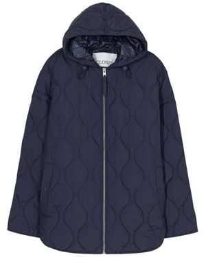 Closed Front Zip Long Sleeves - Blue
