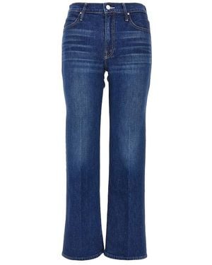 Mother Stretch Cotton Denim Jeans - Blue