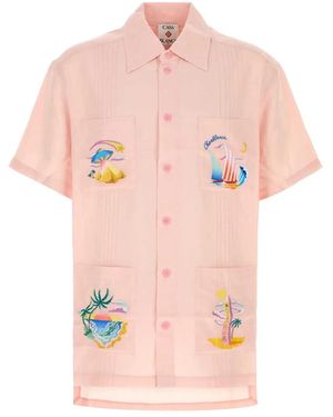 CASABLANCA Linen Bl - Pink