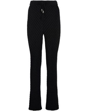 Alanui Knitted Trousers - Black