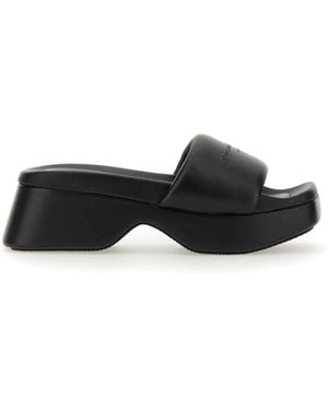 Alexander Wang Sandal With Logo - Black