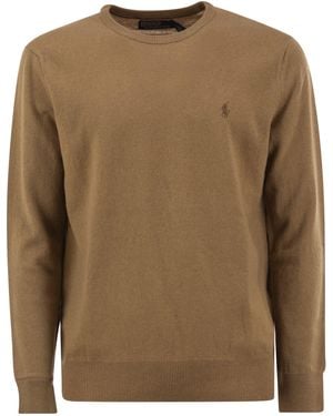 Polo Ralph Lauren Pure Wool Crew-Neck Sweater - Brown