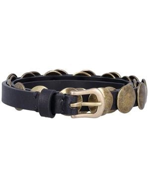 Golden Goose Trinidad Leather Belt - Black