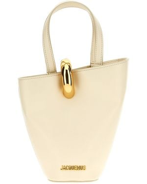 Jacquemus Le Petit Bambola Mini Handbag Cow Leather (Bos Taurus) Hand Bags - Natural