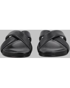 Saint Laurent Sandal Nichols Lamb Leather - Gray