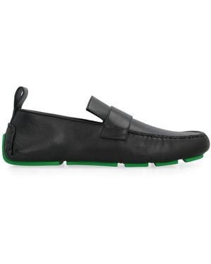 Bottega Veneta Leather Loafers - Black