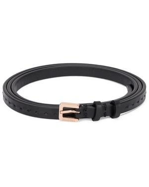 Max Mara Natural Leather Belt - Black