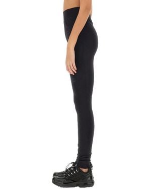 SALOMON MARTIN MARGIELA Leggings With Logo - Black
