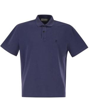 Premiata Polo Shirt With A Logo On The Chest - Blue