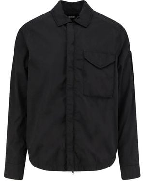 C.P. Company Nylon Overshirt - Black