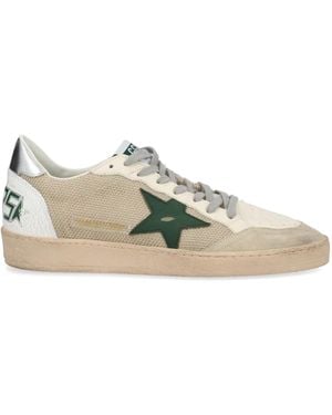 Golden Goose Ballstar Net Upper Leather Star Nyl - Metallic