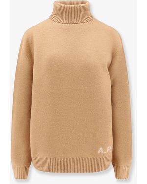 A.P.C. Walter Vrgin Wool Turtleneck - Natural