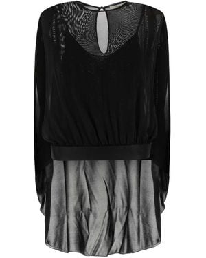 Fendi Top Evening Silk+Satin - Black