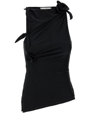 Coperni 'Asymmetric Flower' Top - Black