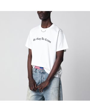 DAGGER Be Gay Do Crime T-Shirt - White