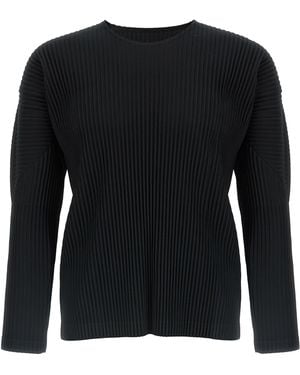 Homme Plissé Issey Miyake 'Basics' T-Shirt - Black