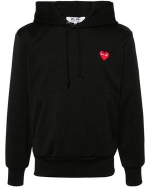COMME DES GARÇONS PLAY Cotton Zipped Hoodie - Black