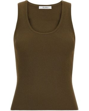 Max Mara 'Editta' Top - Green