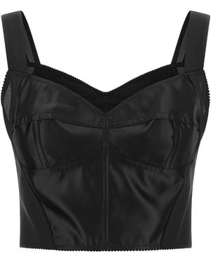 Dolce & Gabbana Dolce&Gabbana Bustier Top - Black