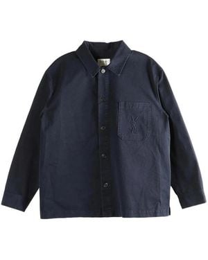 Saint Laurent Cotton Overshirt - Blue