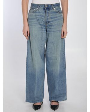 Haikure Bethany Wide-Leg Denim Jeans - Blue
