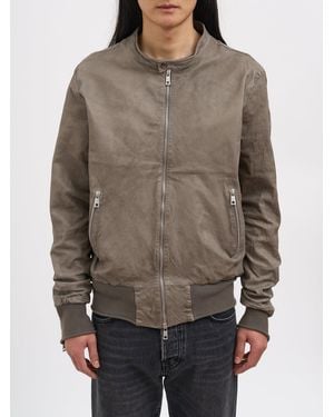 Giorgio Brato Leather Biker Jacket - Brown