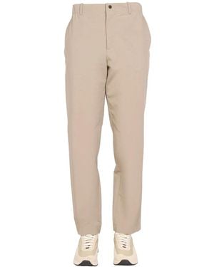 Monobi Sttraight Leg Trousers - Natural