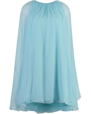 Max Mara Footing Flared Dress - Blue
