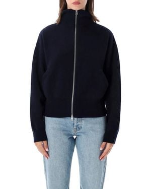 Extreme Cashmere N°385 Xtra Cute Zip Cardigan - Blue