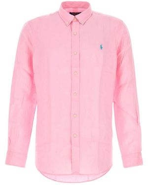 Polo Ralph Lauren Slbdppcs-Long Sleeve-Sport Shirt - Pink