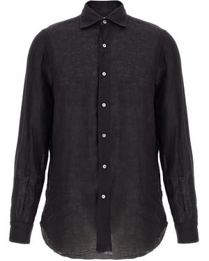 Finamore 1925 'Gaeta' Shirt - Black