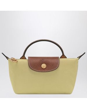 Longchamp Le Pliage Original Pistacchio-Coloured Clutch Bag - Blue