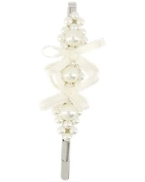 Simone Rocha Petite Bow Hair Clip - White