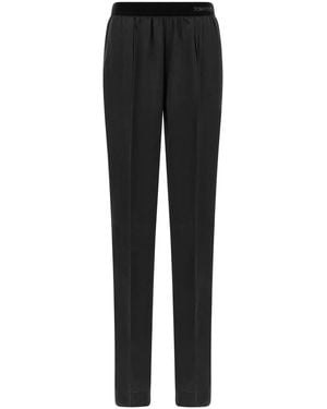 Tom Ford Silk Trousers - Black