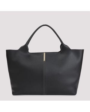 Tod's Ebr Medium Shopping Bag - Black