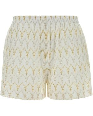 Missoni Embroidered Lace Mini Shorts - Natural