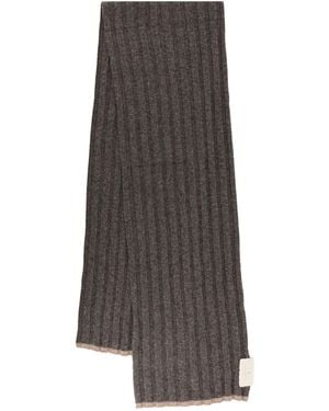 Brunello Cucinelli Cashmere English Rib Scarf - Brown