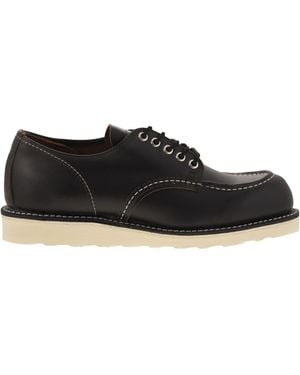 Red Wing 8090 Shop Moc Toe Oxford Prairie Shoe - Black