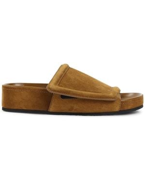 Phoebe Philo Chunky Slide Sandals - Brown