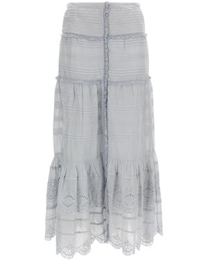 Isabel Marant Marant Etoile 'Paoline' Long Skirt - Gray