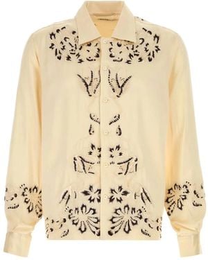 Bode Phantasm Long Sleeve Shirt - Metallic