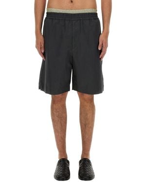 Bottega Veneta Cotton Shorts Size L - Black